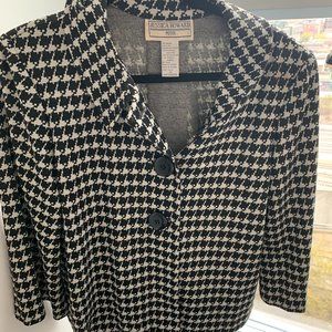 Houndstooth Jacket- plus size